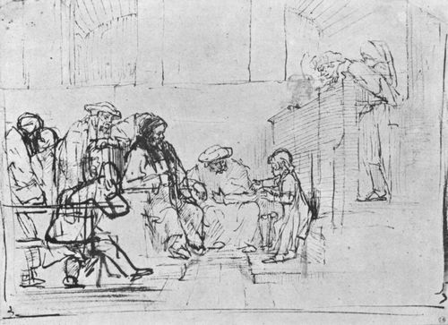 Rembrandt Harmensz. van Rijn: Der zwlfjhrige Christus im Tempel
