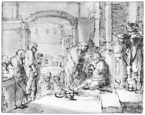 Rembrandt Harmensz. van Rijn: Die Heilung des Blinden