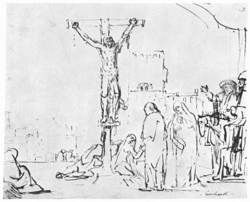 Rembrandt Harmensz. van Rijn: Sterbeworte Christis, »Mein Gott, mein Gott, warum hast du mich verlassen«