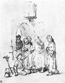 Rembrandt Harmensz. van Rijn: Petrus und Johannes an der Goldenen Pforte