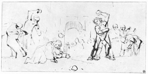 Rembrandt Harmensz. van Rijn: Die Steinigung des Stephanus