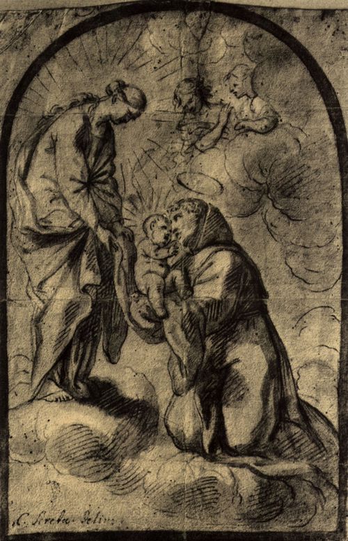 Škréta, Karl: Hl. Antonius von Padua mit dem Jesuskind und Maria