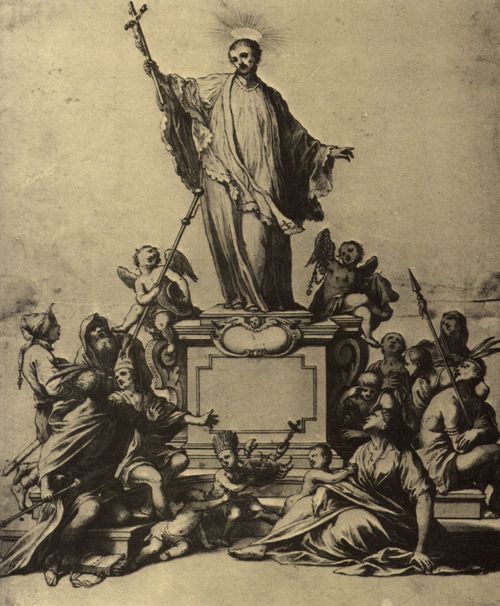 Heintsch, Johann Georg: Entwurf fr die Statue des Hl. Franz Xaver auf der Karlsbrcke in Prag