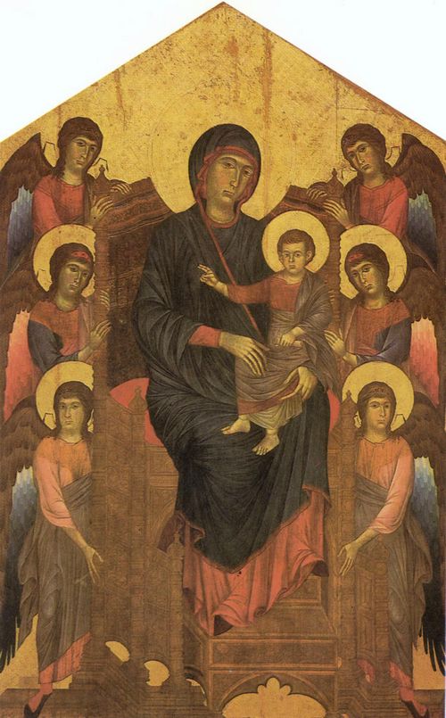 Cimabue: Maria mit Engeln, aus San Francesco in Pisa