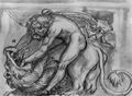 Cranach d. Ä., Lucas: Dekorentwurf, Simons Kampf mit dem Löwen