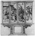 Cranach d. ., Lucas: Altarentwurf, Auenseite, Anbetung der Drei Heiligen Knige