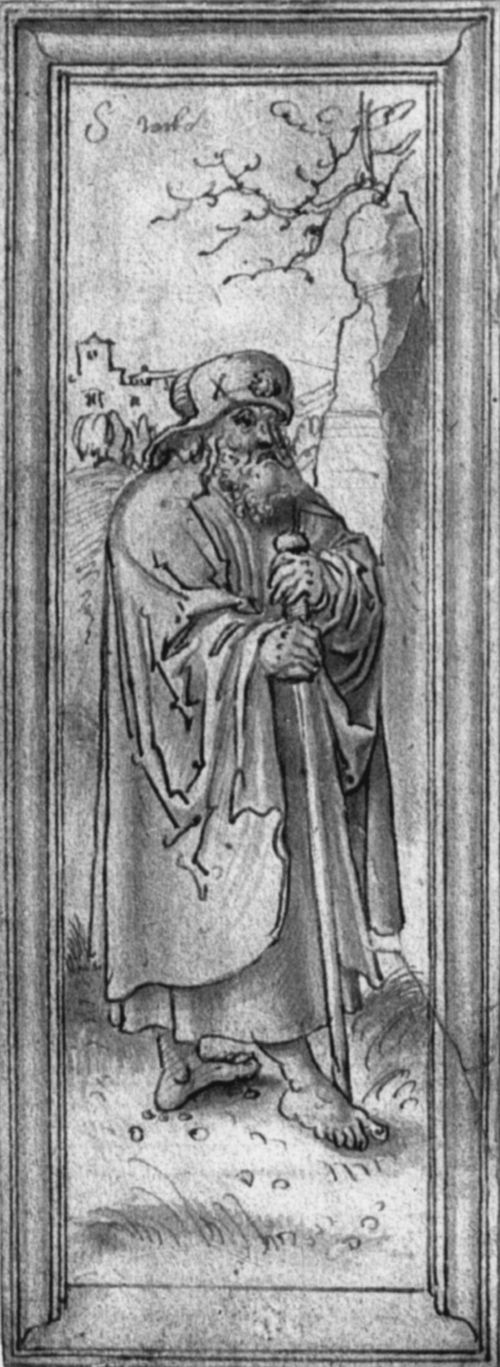Cranach d. ., Lucas: Altarentwurf, Flgel, Hl. Jakobus d..