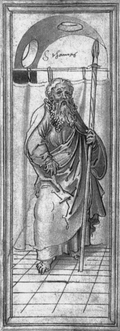 Cranach d. ., Lucas: Altarentwurf, Flgel, Hl. Thomas