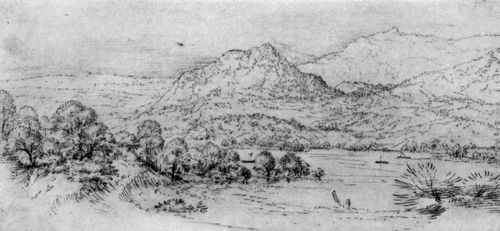 Bruegel d. ., Pieter: Landschaft mit Flusstal und Bergen