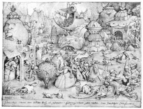 Bruegel d. ., Pieter: Zeichnung zur »Lasterfolge«: Hochmut (Superbia)