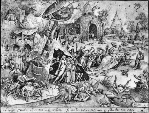 Bruegel d. ., Pieter: Zeichnung zur »Lasterfolge«: Unkeuschheit (Luxuria)