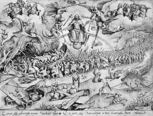 Bruegel d. ., Pieter: Zeichnung zur »Lasterfolge«: Das Jngste Gericht