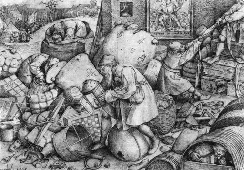Bruegel d. ., Pieter: »Elck (Jedermann) und Nemo Niemand«