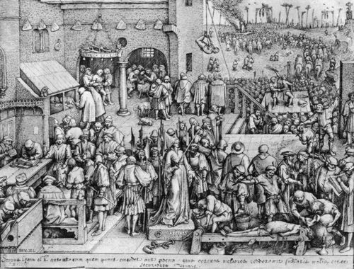 Bruegel d. ., Pieter: Zeichnung zur »Tugendfolge«: Gerechtigkeit (Justitia)