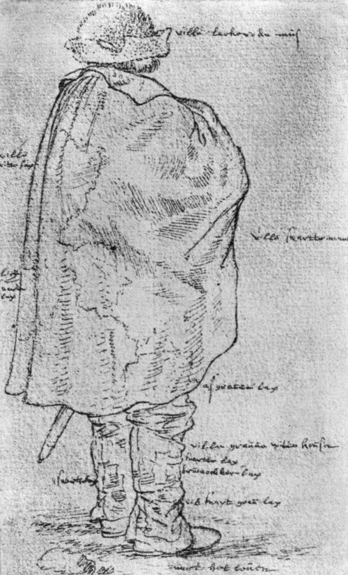 Bruegel d. ., Pieter: Rckenansicht eines Brgers