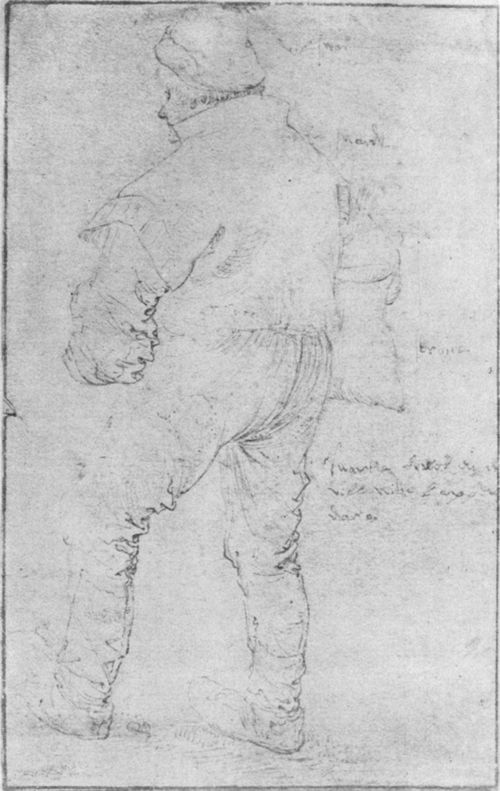 Bruegel d. ., Pieter: Bauernjunge, Rckenfigur