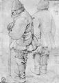 Bruegel d. Ä., Pieter: Zwei Bauern, Profil- und Rückenfigur