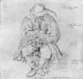 Bruegel d. ., Pieter: Schlafender Bauer, sitzend