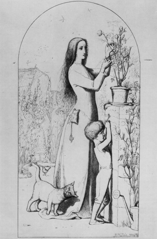 Millais, Sir John Everett: Gartenszene