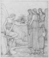 Burne-Jones, Sir Edward: Entwurf zur Perseus-Geschichte, Szene: Perseus und die Meernymphen