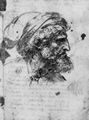 Leonardo da Vinci: Kopf eines Pharisäers