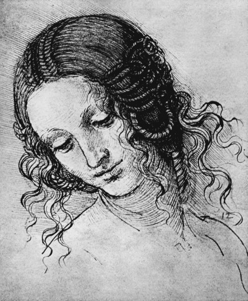 Leonardo da Vinci: Kopfstudie zur »Leda«