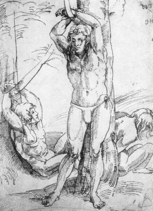 Kulmbach, Hans Süß von (Kopist): Drei nackte gefesselte Männer