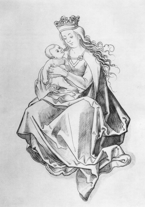 Kulmbach, Hans Süß von (Kopist): Thronende Maria mit Kind