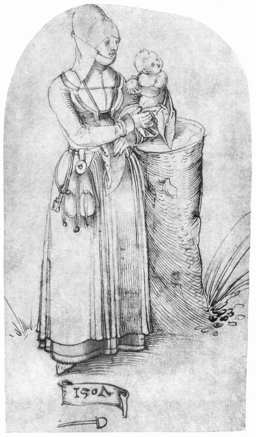 Schufelein, Hans Leonhard: Frau mit Kind
