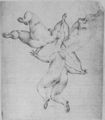 Primaticcio, Francesco (Kopist): Deckenfresko der Galerie d'Ullysse im Schloss Fontainebleau, Szene: Drei weibliche Akte (Frühling, Sommer, Winter)