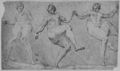 Primaticcio, Francesco (Kopist): Deckenfresko der Galerie d'Ullysse im Schloss Fontainebleau, Szene: Drei Horen (Personifikationen der Stunden)