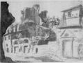Italienischer Knstler der 2. Hlfte des 17. Jahrhunderts: Blick auf den Palatin in Rom