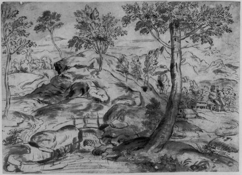 Italienischer Künstler der 2. Hälfte des 17. Jahrhunderts: Italienische Landschaft