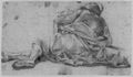 Französischer Künstler des 17. Jahrhunderts: Figur eines liegenden Mannes, Rückenfigur