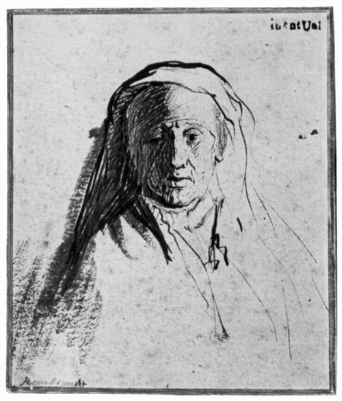 Rembrandt Harmensz. van Rijn: Portrt Rembrandts Mutter