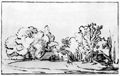 Rembrandt Harmensz. van Rijn: Zwei Bauernhuser