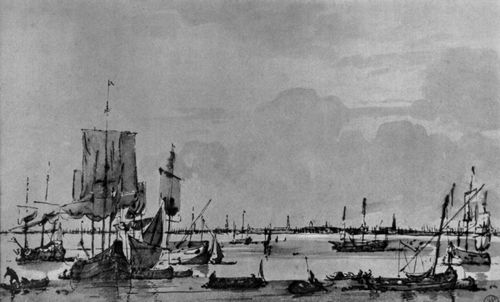 Velde d. J., Willem van de: Hafenansicht von Amsterdam