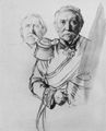 Menzel, Adolf Friedrich Erdmann von: Studie zum »Krnungsbild Wilhelm I.«, Portrt des Oberburggrafen Karl Otto Magnus von Brnneck