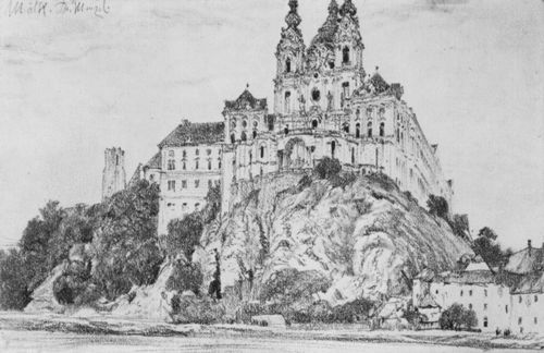 Menzel, Adolf Friedrich Erdmann von: Kloster Melk an der Donau