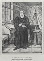 Menzel, Adolf Friedrich Erdmann von: Illustrationen zu »Luthers Leben«, Doktor Martin Luther in seinem Arbeitszimmer, stehend