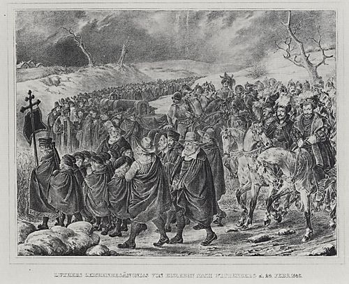 Menzel, Adolf Friedrich Erdmann von: Illustrationen zu »Luthers Leben«, Luthers Leichenbegngnis