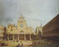 Canaletto (I): Platz vor San Giacomo di Rialto in Venedig