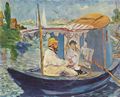 Manet, Edouard: Claude Monet in seinem Atelier (Argenteuil)