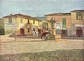 Signorini, Telemaco: Ansicht der »Piazzetta« von Settignano