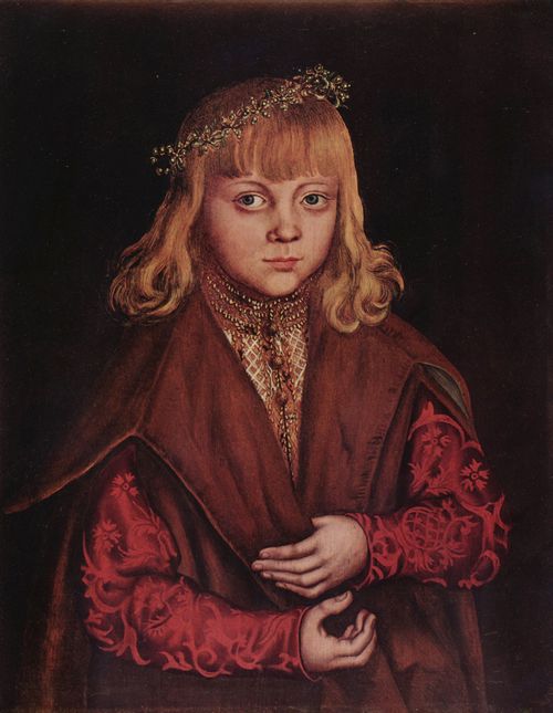 Cranach d. ., Lucas: Portrt eines schsischen Prinzen