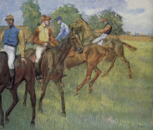Degas, Edgar Germain Hilaire: Vor dem Rennen