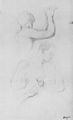 Degas, Edgar Germain Hilaire: Studienblatt mit rmischen Ringkmpfer