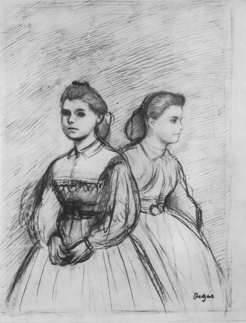 Degas, Edgar Germain Hilaire: Doppelportrt der Giovanna und Giulia Bellelli