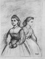 Degas, Edgar Germain Hilaire: Doppelporträt der Giovanna und Giulia Bellelli