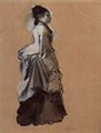 Degas, Edgar Germain Hilaire: Junge Dame im Straßenkostüm